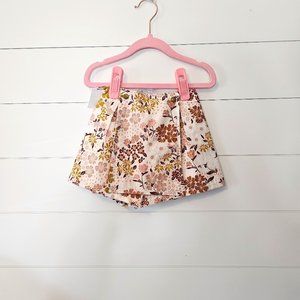 Golden Floral Girls Scooter skirt